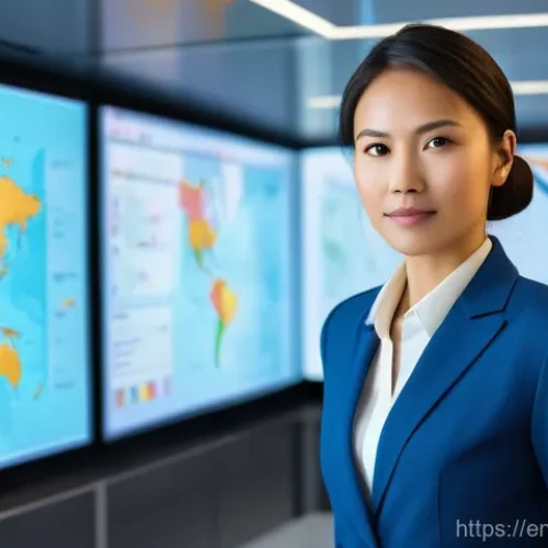 국제구매조달사의 연봉협상 전략 - **Global Market Strategist at Work**
    A highly detailed, photorealistic image featuring a diverse...